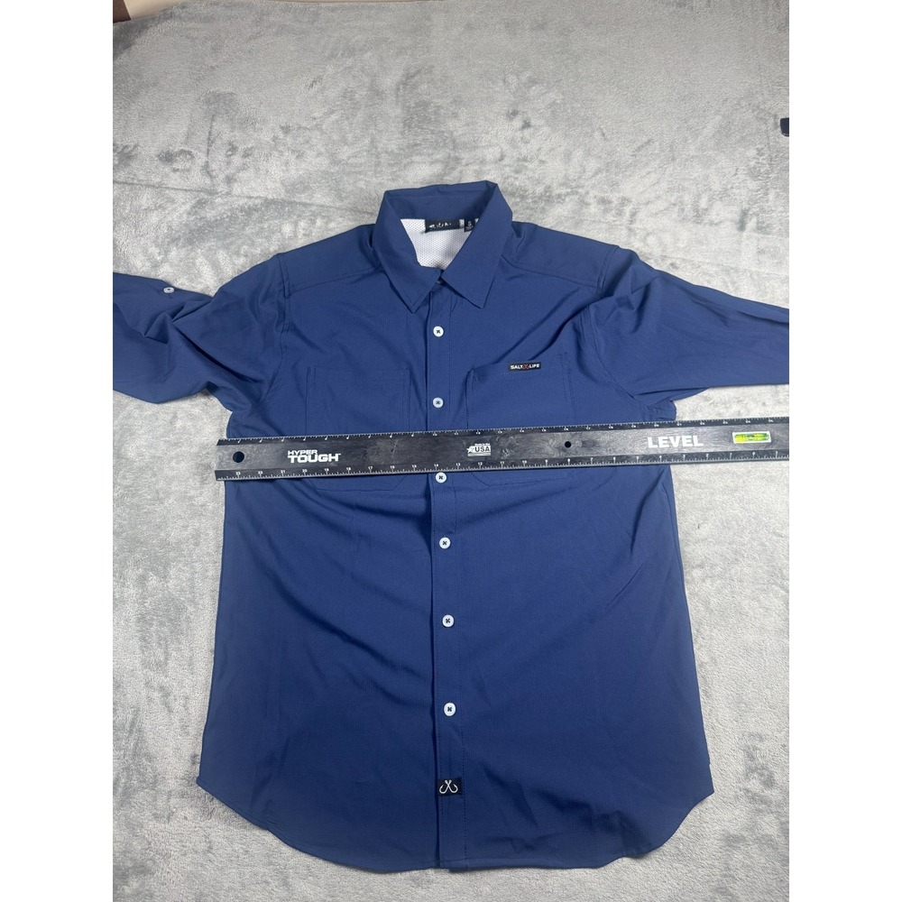 Salt Life SLX Performance Fishing And Boating Button Down Shirt Vented Men Small - Picture 4 of 16